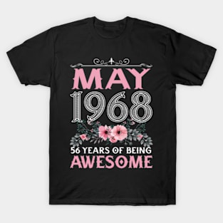 May 1968 56Th 56 Floral T-Shirt